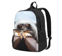 InOmak Collie à poil long Bokeh Chiens de chemin de fer Animaux de compagnie,Sac à dos à poches, sac à dos décontracté, sac d'école résistant à l'eau pour les voyages, la randonnée ou le camping