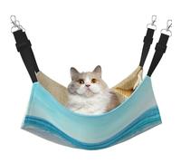 InOmak Coquillages Sable,Hamac Suspendu pour Chat, lit Suspendu Doux Double Face pour Petits Chiens,L