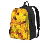 InOmak Couleurs d'automne, feuilles d'automne,Sac à dos à poches, sac à dos décontracté, sac d'école résistant à l'eau pour les voyages, la randonnée ou le camping