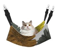 InOmak Couleurs Modernes d'automne Gerberas Marguerites Floral,Hamac Suspendu pour Chat, lit Suspendu Doux Double Face pour Petits Chiens,M