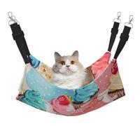 InOmak Cupcake en Tasse de thé,Hamac Suspendu pour Chat, lit Suspendu Doux Double Face pour Petits Chiens,L