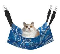 InOmak Dauphin Magique,Hamac Suspendu pour Chat, lit Suspendu Doux Double Face pour Petits Chiens,L