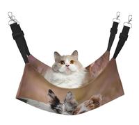 InOmak Deux bergers australiens Border Collie,Hamac Suspendu pour Chat, lit Suspendu Doux Double Face pour Petits Chiens,M