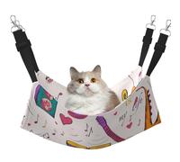 InOmak Disques de Musique Blues Music is My Life Theme,Hamac Suspendu pour Chat, lit Suspendu Doux Double Face pour Petits Chiens,M