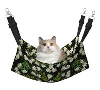 InOmak Edelweiss des Alpes suisses Floral,Hamac Suspendu pour Chat, lit Suspendu Doux Double Face pour Petits Chiens,L