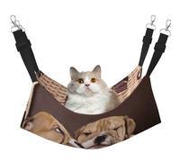 InOmak Embrasser des Chiots bouledogues Anglais,Hamac Suspendu pour Chat, lit Suspendu Doux Double Face pour Petits Chiens,M