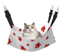 InOmak Feuille d'érable Rouge,Hamac Suspendu pour Chat, lit Suspendu Doux Double Face pour Petits Chiens,L