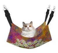 InOmak Fleurs d'Edelweiss suisses,Hamac Suspendu pour Chat, lit Suspendu Doux Double Face pour Petits Chiens,L