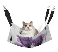InOmak Fleurs d'espoir Violet Lavande,Hamac Suspendu pour Chat, lit Suspendu Doux Double Face pour Petits Chiens,L