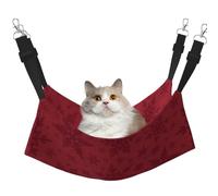 InOmak Flocon de Neige Rouge de Noël,Hamac Suspendu pour Chat, lit Suspendu Doux Double Face pour Petits Chiens,L