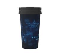 InOmak Formules mathématiques, physiques et chimiques lumineuses,Tasse à café portable de 500 ml en acier inoxydable, isotherme.