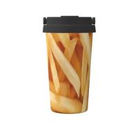 InOmak Frites,Tasse à café portable de 500 ml en acier inoxydable, isotherme.