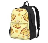 InOmak Fromage,Sac à dos à poches, sac à dos décontracté, sac d'école résistant à l'eau pour les voyages, la randonnée ou le camping