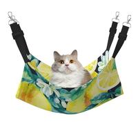 InOmak Fruits Frais Citrons Jaunes et Citrons Verts,Hamac Suspendu pour Chat, lit Suspendu Doux Double Face pour Petits Chiens,L