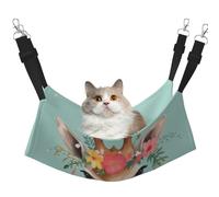 InOmak Girafe avec imprimé Floral,Hamac Suspendu pour Chat, lit Suspendu Doux Double Face pour Petits Chiens,L