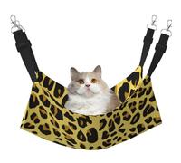 InOmak Guépard Léopard Jaune,Hamac Suspendu pour Chat, lit Suspendu Doux Double Face pour Petits Chiens,M