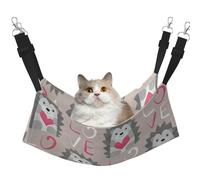 InOmak Hérisson avec Un cœur d'amour,Hamac Suspendu pour Chat, lit Suspendu Doux Double Face pour Petits Chiens,L