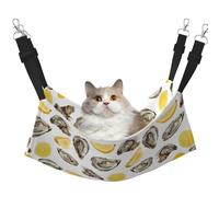 InOmak Huîtres et mandarines,Hamac Suspendu pour Chat, lit Suspendu Doux Double Face pour Petits Chiens,L