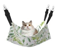 InOmak Impression Artistique d'olivier à Feuilles Vertes,Hamac Suspendu pour Chat, lit Suspendu Doux Double Face pour Petits Chiens,M