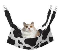 InOmak Impression de Taches de Vache,Hamac Suspendu pour Chat, lit Suspendu Doux Double Face pour Petits Chiens,M