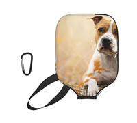 InOmak Impression sur American Staffordshire Terrier, Housse de Raquette de Pickleball - Étui Compatible avec Toutes Les Formes et Tailles de Raquettes
