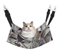 InOmak Imprimé à Motif de Cristaux et Diamants Scintillants,Hamac Suspendu pour Chat, lit Suspendu Doux Double Face pour Petits Chiens,L