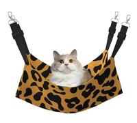 InOmak Imprimé léopard (2)(1),Hamac Suspendu pour Chat, lit Suspendu Doux Double Face pour Petits Chiens,L