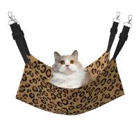 InOmak Imprimé léopard Sauvage,Hamac Suspendu pour Chat, lit Suspendu Doux Double Face pour Petits Chiens,L