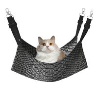 InOmak Imprimé Peau de Serpent Grise,Hamac Suspendu pour Chat, lit Suspendu Doux Double Face pour Petits Chiens,L