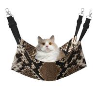 InOmak Imprimé Peau de Serpent,Hamac Suspendu pour Chat, lit Suspendu Doux Double Face pour Petits Chiens,L