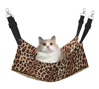 InOmak Imprimé Peau de Tigre léopard,Hamac Suspendu pour Chat, lit Suspendu Doux Double Face pour Petits Chiens,M