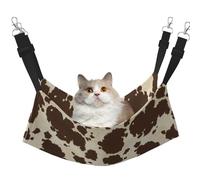 InOmak Imprimé Peau de Vache,Hamac Suspendu pour Chat, lit Suspendu Doux Double Face pour Petits Chiens,L