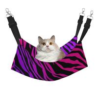 InOmak Imprimé zèbre,Hamac Suspendu pour Chat, lit Suspendu Doux Double Face pour Petits Chiens,L