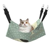 InOmak J'aime Les carlins,Hamac Suspendu pour Chat, lit Suspendu Doux Double Face pour Petits Chiens,L