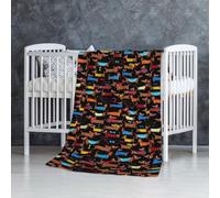 InOmak J'aime Mon Chien Teckels Imprimer,Couverture Douce et Chaude en Flanelle Anti-Boulochage 76 x 127 cm
