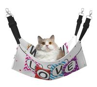 InOmak Je t'aime Maman,Hamac Suspendu pour Chat, lit Suspendu Doux Double Face pour Petits Chiens,M