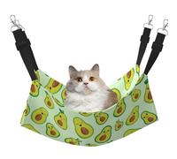 InOmak Joli Avocat imprimé,Hamac Suspendu pour Chat, lit Suspendu Doux Double Face pour Petits Chiens,M