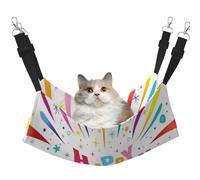 InOmak Joyeux Anniversaire,Hamac Suspendu pour Chat, lit Suspendu Doux Double Face pour Petits Chiens,M