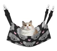 InOmak Koalas Mignons et cœurs Roses,Hamac Suspendu pour Chat, lit Suspendu Doux Double Face pour Petits Chiens,L