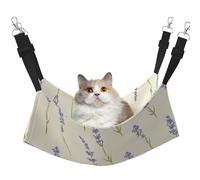 InOmak Lavande Petite,Hamac Suspendu pour Chat, lit Suspendu Doux Double Face pour Petits Chiens,L