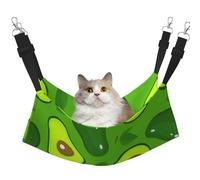 InOmak L'avocat dans Les Aliments et Boissons Verts,Hamac Suspendu pour Chat, lit Suspendu Doux Double Face pour Petits Chiens,L