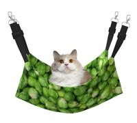 InOmak Légumes Verts,Hamac Suspendu pour Chat, lit Suspendu Doux Double Face pour Petits Chiens,L