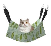 InOmak Les Pois Verts laissent des Feuilles Bleues,Hamac Suspendu pour Chat, lit Suspendu Doux Double Face pour Petits Chiens,M