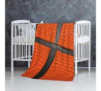 InOmak Ligne Noire de Basket-Ball,Couverture Douce et Chaude en Flanelle Anti-Boulochage 76 x 127 cm