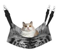 InOmak Magnifique imprimé Tigre Blanc,Hamac Suspendu pour Chat, lit Suspendu Doux Double Face pour Petits Chiens,M