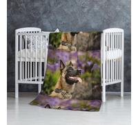 InOmak Malinois Belge Animaux de Compagnie Chiens Malinois Belge,Couverture Douce et Chaude en Flanelle Anti-Boulochage 76 x 127 cm