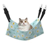 InOmak Marguerite Florale délicate Bleue et Blanche,Hamac Suspendu pour Chat, lit Suspendu Doux Double Face pour Petits Chiens,M