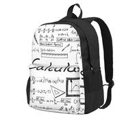 InOmak Mathématiques Géométrie G alculus,Sac à dos à poches, sac à dos décontracté, sac d'école résistant à l'eau pour les voyages, la randonnée ou le camping