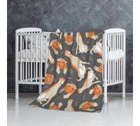 InOmak Mignon lévrier Afghan,Couverture Douce et Chaude en Flanelle Anti-Boulochage 76 x 127 cm