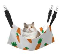 InOmak Motif de Carottes à l'aquarelle,Hamac Suspendu pour Chat, lit Suspendu Doux Double Face pour Petits Chiens,M